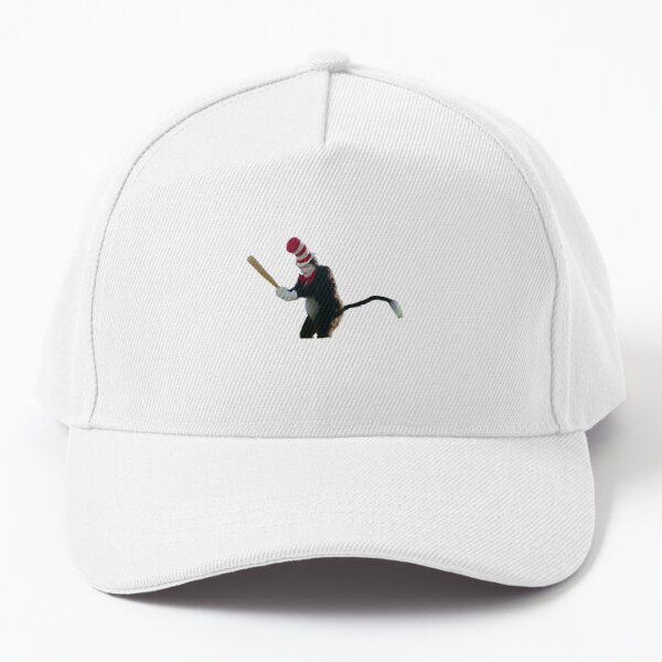 Cat in the Hat with Bat Sticker Baseball Cap