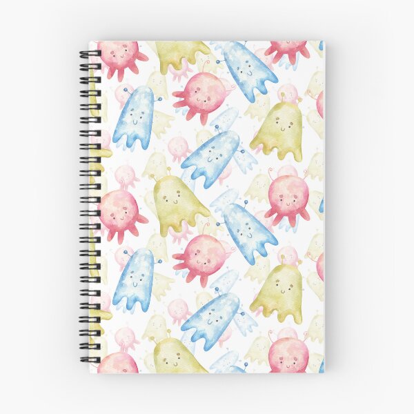 Item preview, colored alien watercolor seamless pattern designed and sold by the-myro.
