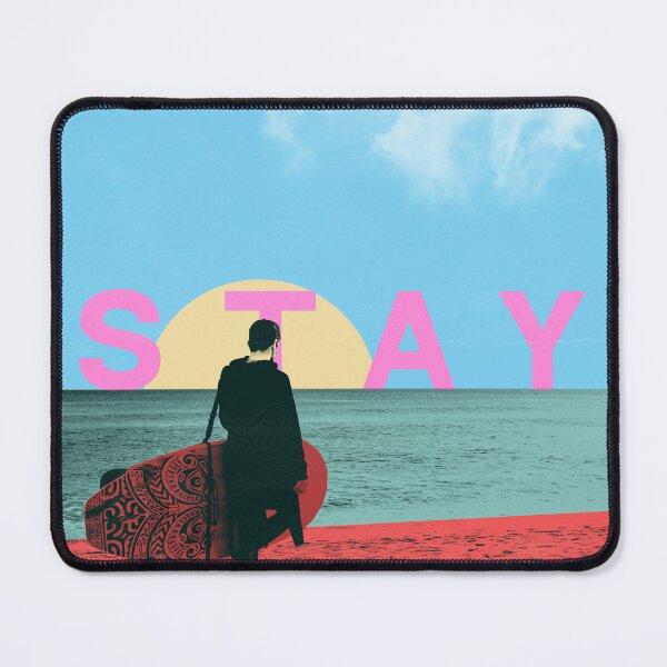 Item preview, Stay Man On Beach With Surfboard Graphic Art designed and sold by boholoc0.