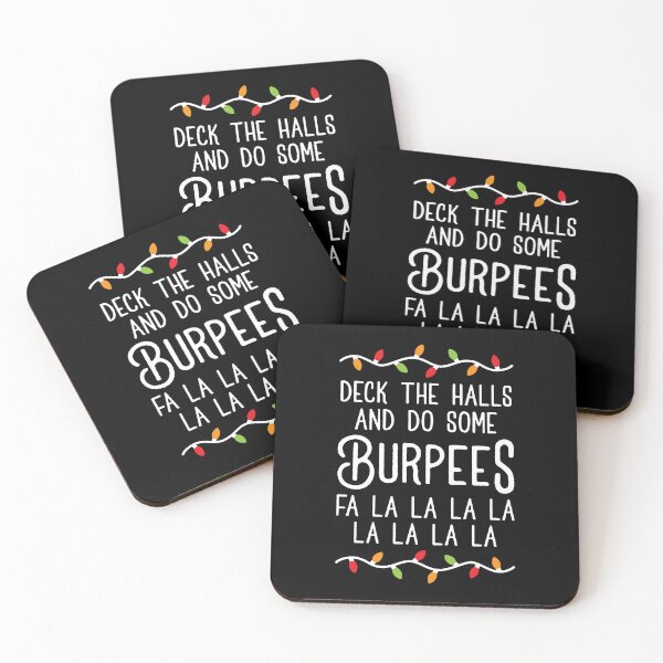 Item preview, Deck The Halls And Do Some Burpees v3 (Christmas Gym Workout) designed and sold by Brogress Project.