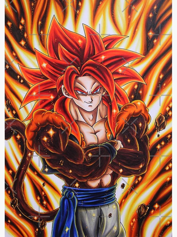 GOGETA SSJ 4 Poster for Sale by memeboyxaxa