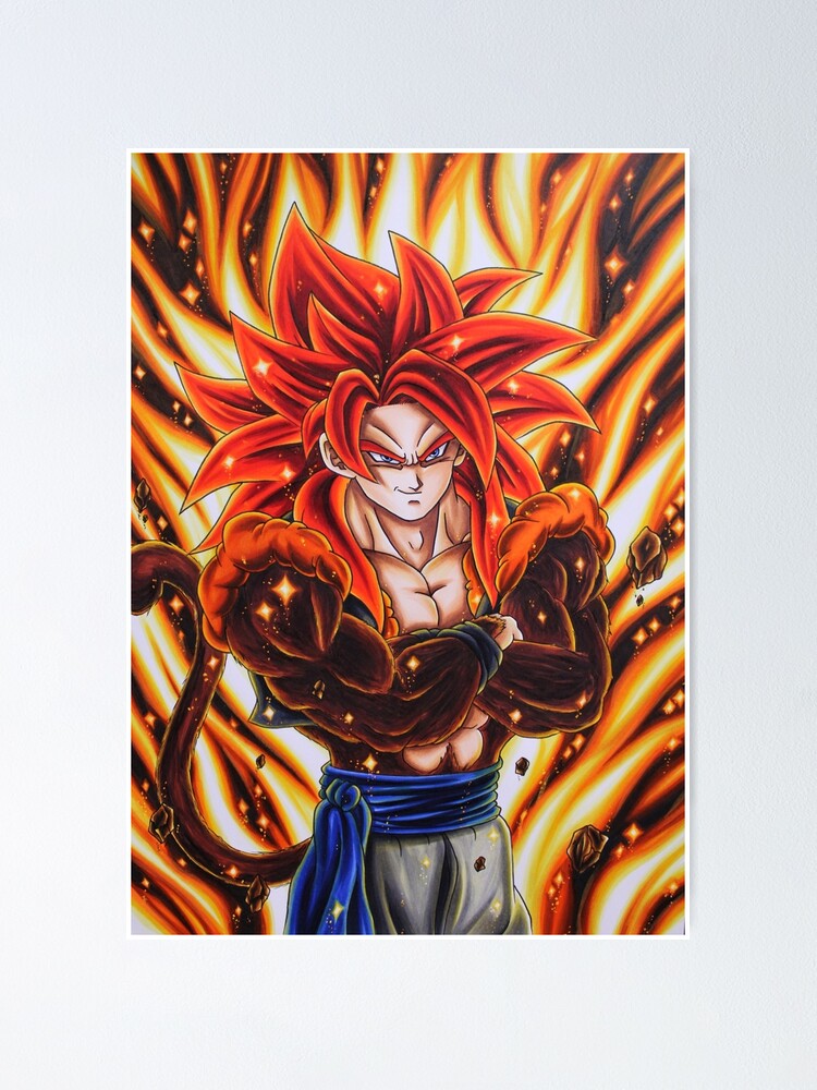 gogeta ssj4 Poster by Edgar Tordera