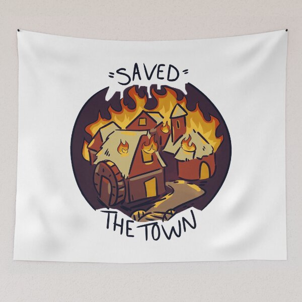 Item preview, D&D Burned Down the Town designed and sold by ManuCalsen.