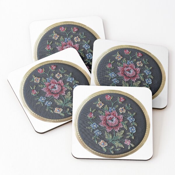 Item preview, Petit Point Rose designed and sold by boomantique.