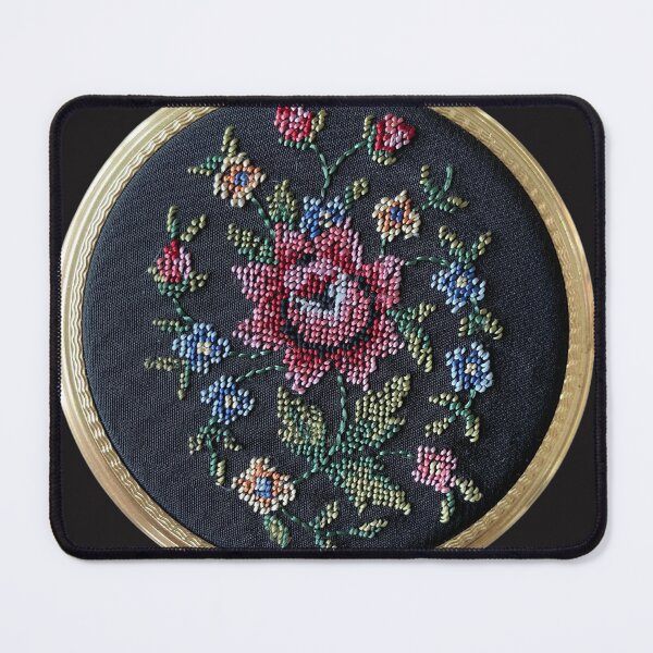 Item preview, Petit Point Rose designed and sold by boomantique.