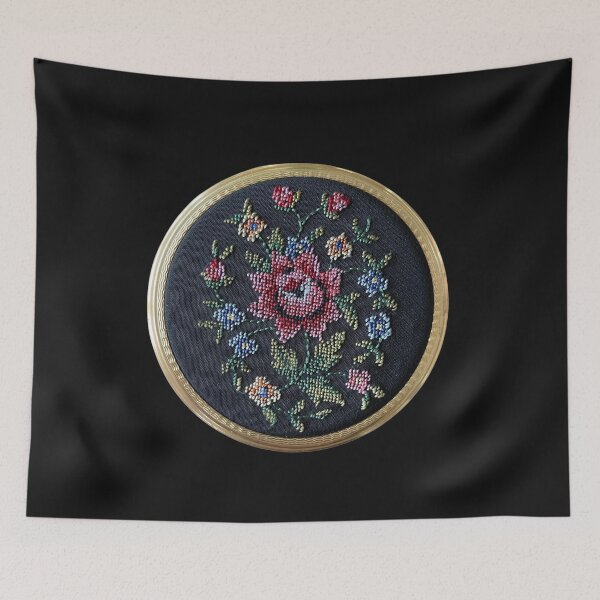 Item preview, Petit Point Rose designed and sold by boomantique.