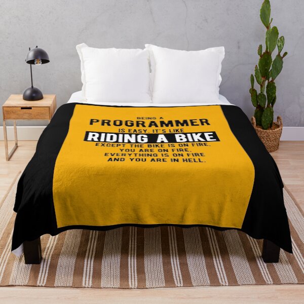Item preview, Being a programmer is easy. Its like riding a bike Funny Programming Jokes Light Color Pos designed and sold by doxonosaltman16.