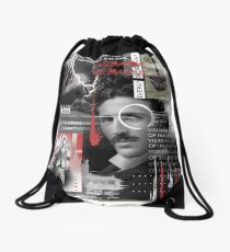 nikola tesla Drawstring Bag