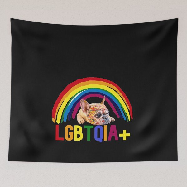 Item preview, A Pride Coloured Rainbow with a Dog, Gift for The LGBTQIA+ Community designed and sold by DiensDesign.