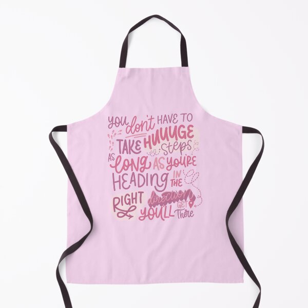 Item preview, You Don't Have to Take Huge Steps - Quote Hot Pink designed and sold by TheBubblyType.