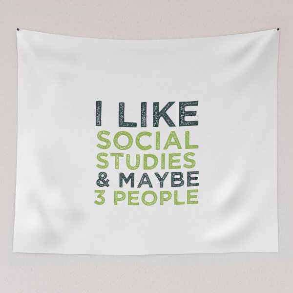 Item preview, I Like Social Studies And Maybe 3 People  designed and sold by medbdj.