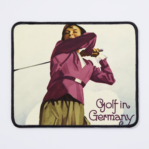 Item preview, GOLF IN GERMANY 1930 Vintage Art Deco Travel Poster by Ludwig Hohlwein designed and sold by retroposters.