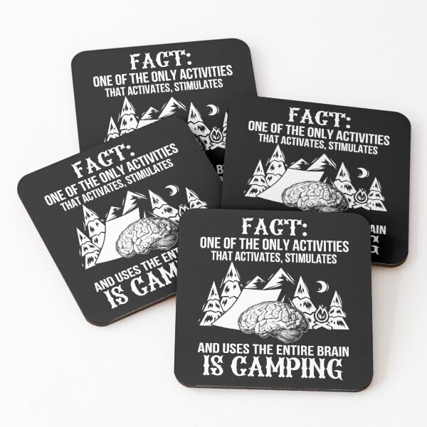 Item preview, Fact: One Of The Activities That Activates, Stimulates And Uses The Entire Brain Is Camping designed and sold by GoldenBuffalo79.