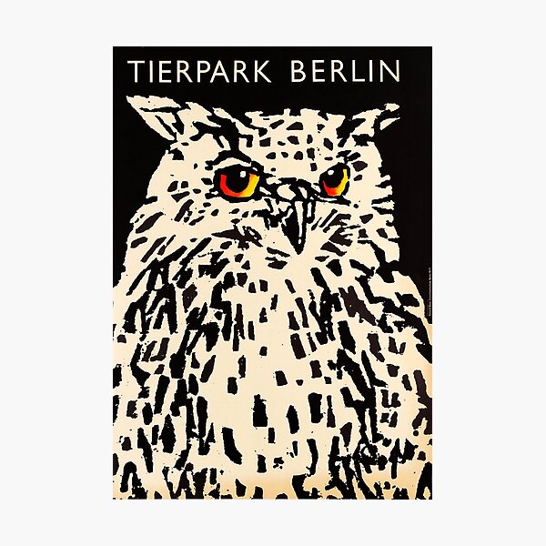 Item preview, TIERPARK BERLIN Zoo Germany 1977 Vintage Advertisement Poster designed and sold by retroposters.