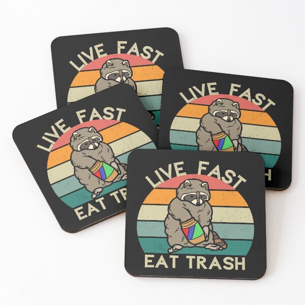 Item preview,  Live Fast, Eat Trash 3.0 | Raccoon design designed and sold by SocialTekkie.