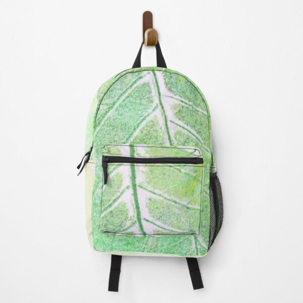 Item preview, Printed leaves fresh greens designed and sold by Peculiaris.