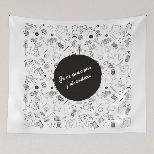 Item preview, No puedo, tengo alta costura en blanco y negro. designed and sold by PausePapote.