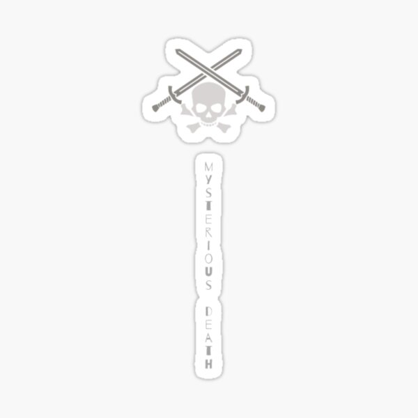 Sword and skull Sticker