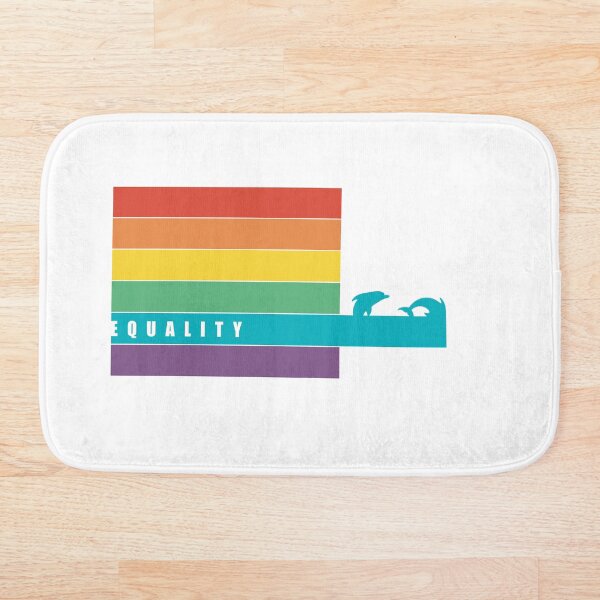 Item preview, pride flag with dolphins, equality designed and sold by clemsarts.