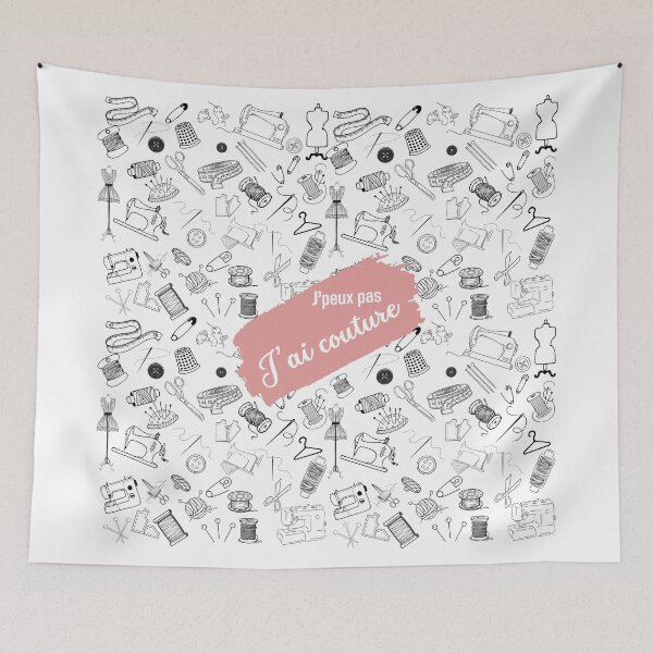 Item preview, No puedo, tengo costura con un toque de rosa. designed and sold by PausePapote.