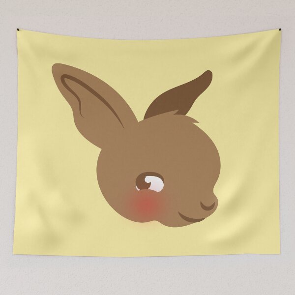 Item preview, cute little brown rabbit baby face designed and sold by jazzydevil.
