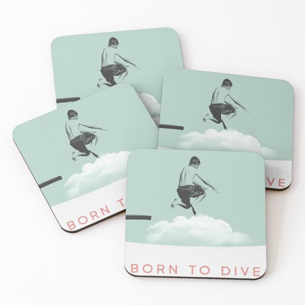 Item preview, Born To Dive Boy Diving Graphic Art designed and sold by boholoc0.