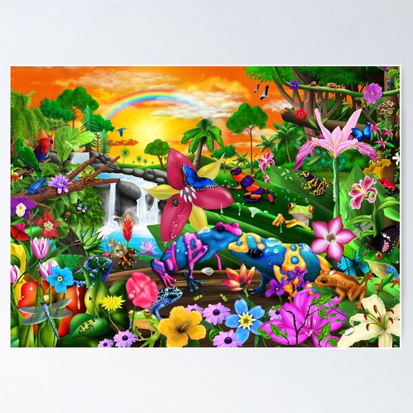 Item preview, Tropical Frogs designed and sold by GeraldNewtonArt.