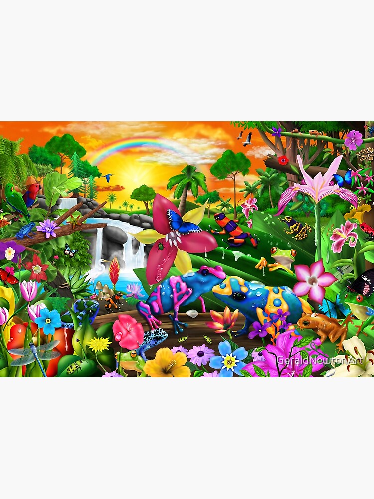 Tropical Frogs by GeraldNewtonArt
