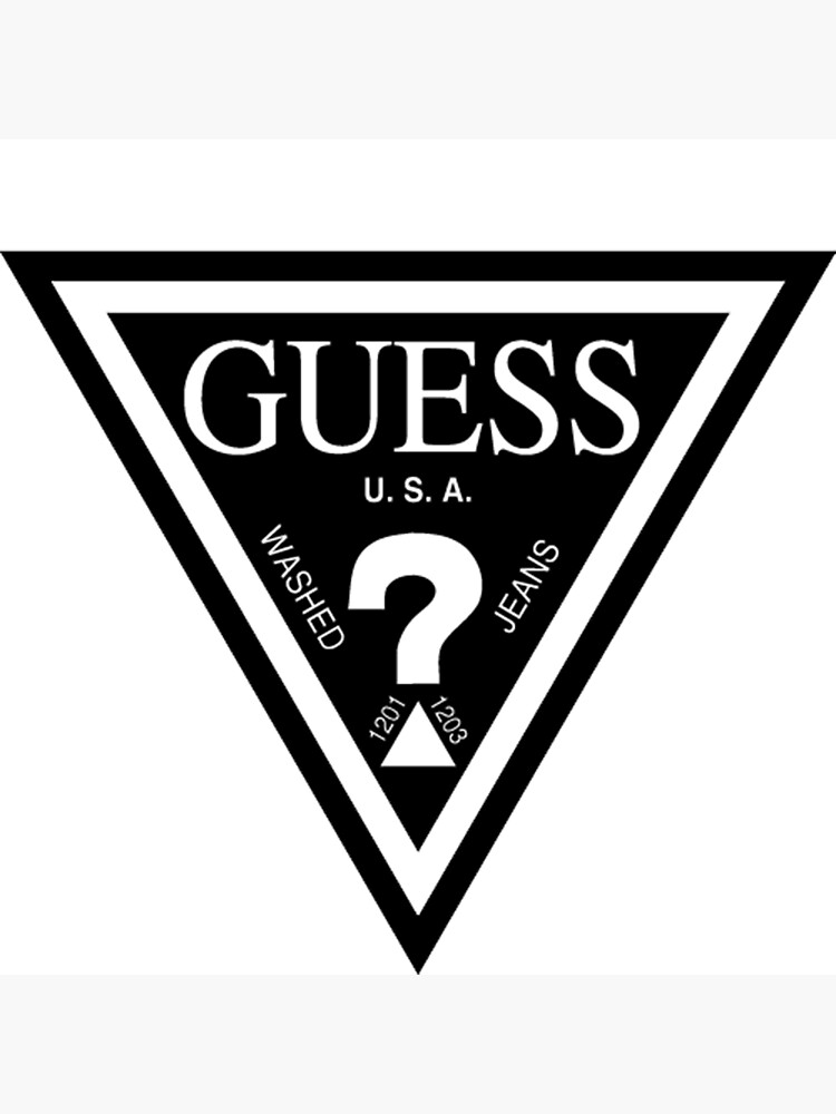 guess, logo, guess logo, los angeles, bross" Poster for Sale beswelollk | Redbubble