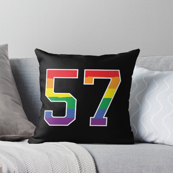 Item preview, Number 57 Rainbow LGBT pride fifty seven designed and sold by LoveIsColorful.