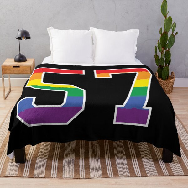 Item preview, Number 57 Rainbow LGBT pride fifty seven designed and sold by LoveIsColorful.