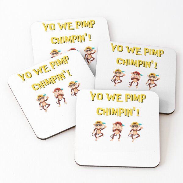 Artikelvorschau, Wir pimpen Schimpansen-Aufkleber und T-Stück | Wir pimpen Schimpansen-Sticker entworfen und verkauft von sugarcube1999.