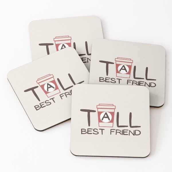 Item preview, Tall Best Friend - Cute Matching Coffee Gift designed and sold by Dip-Art.