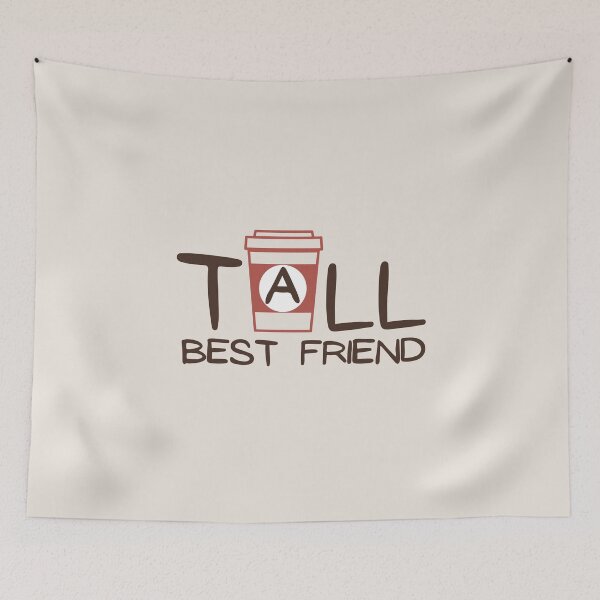 Item preview, Tall Best Friend - Cute Matching Coffee Gift designed and sold by Dip-Art.