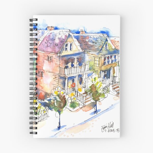 Item preview, Boston Houses. USA designed and sold by ErinHillStudio.