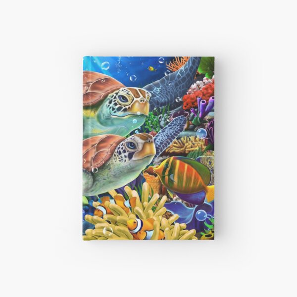 Turtle's Ocean Paradise Hardcover Journal