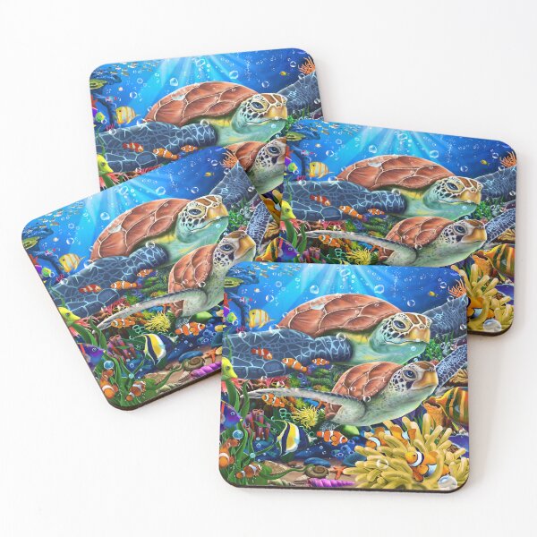 Item preview, Turtle's Ocean Paradise designed and sold by GeraldNewtonArt.