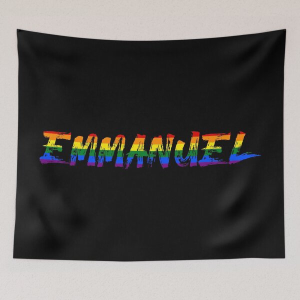 Item preview, Men rainbow name gay Emmanuel designed and sold by LoveIsColorful.
