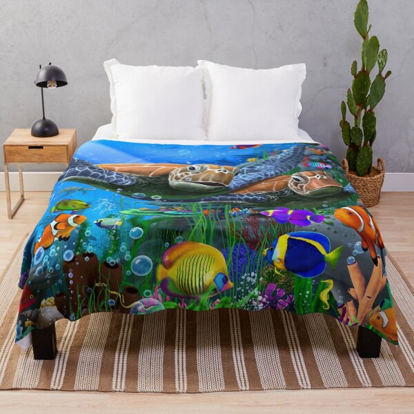 Item preview, Turtle's Ocean designed and sold by GeraldNewtonArt.