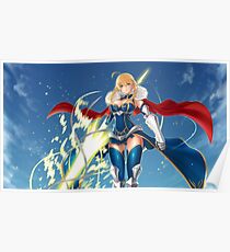 Saber- Goddess of war Poster