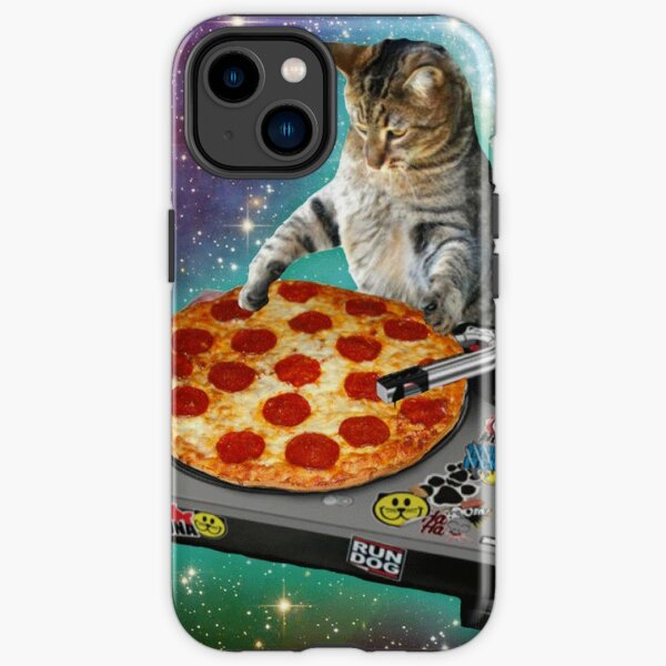 Funy Cute Cat Like a DJ Pizza Galaxy Space Gaming Mouse Pad 