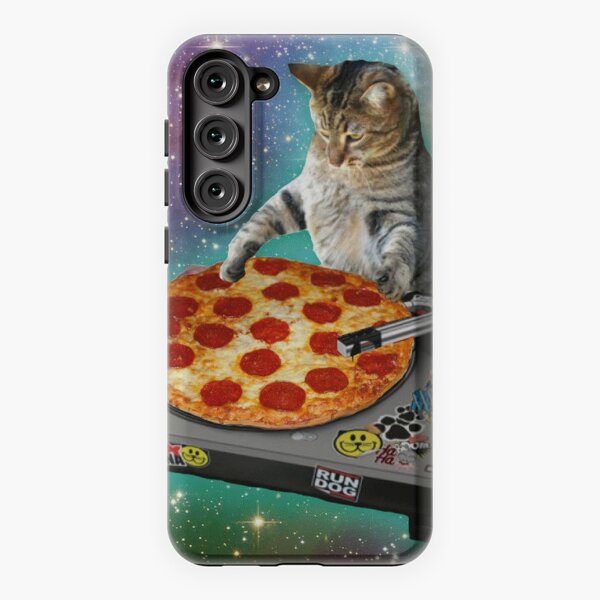 DJ CAT pizza Samsung Galaxy Phone Case for Sale by wildserenity