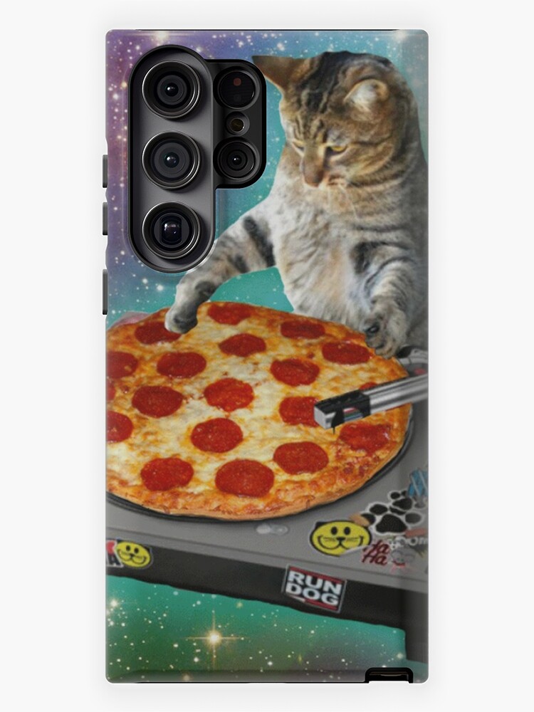 DJ CAT pizza Samsung Galaxy Phone Case for Sale by wildserenity