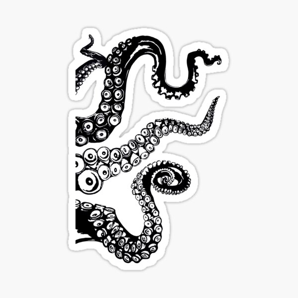 Tctpus Kraken TentacIes Sticker