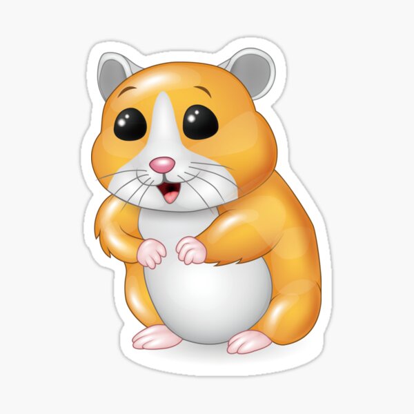 x hamster, hamster face,hamster life Sticker for Sale by Magicano