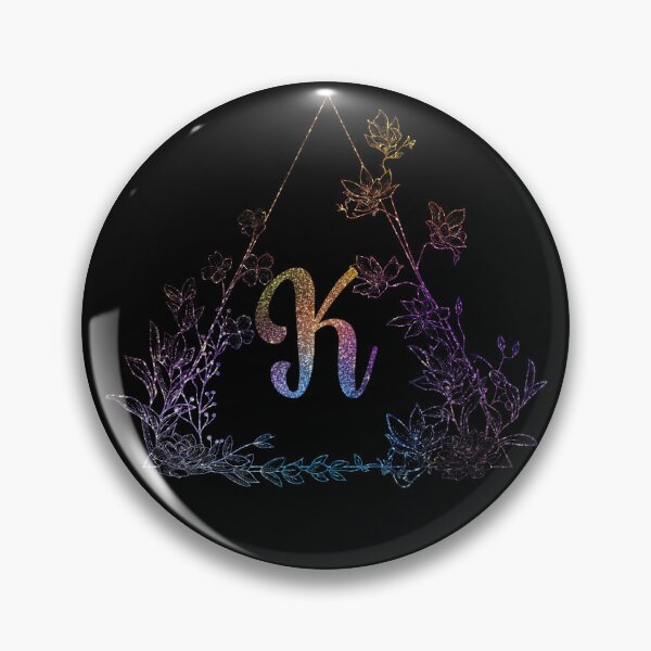 Item preview, Cute Floral Monogram K | Monogram k designed and sold by ModernStyleBoho.
