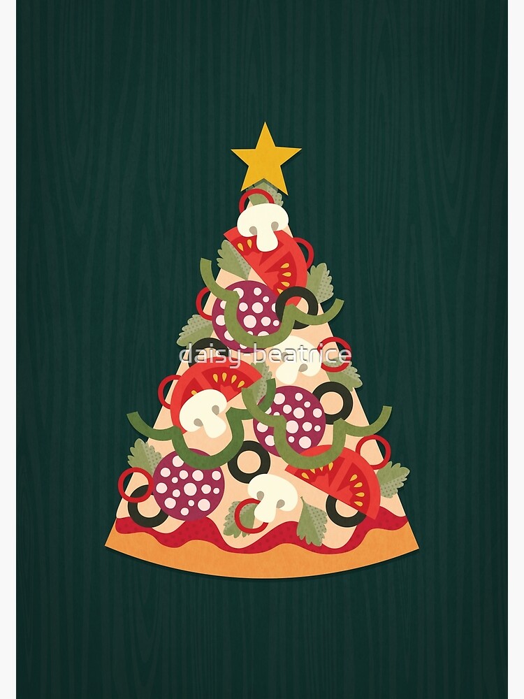 Thumbnail 2 of 2, Greeting Card, Pizza on Earth - Pepperoni Version designed and sold by daisy-beatrice.