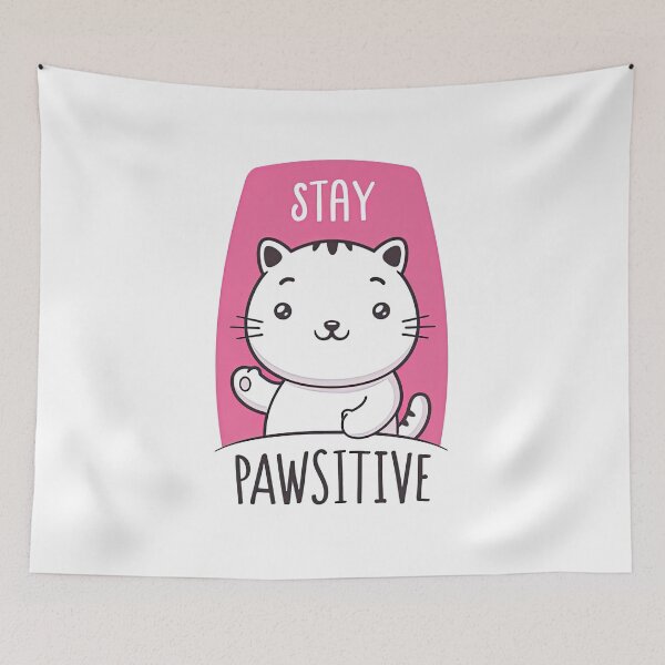 Artikelvorschau, Bleiben Sie Pawsitive, Pawsitive, Pawsitive Vibes entworfen und verkauft von graphic-genie.