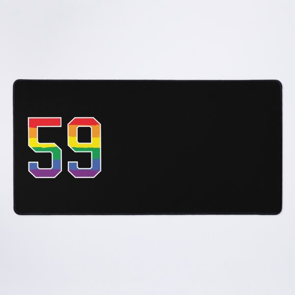 Item preview, Number 59 Rainbow LGBT pride fifty nine designed and sold by LoveIsColorful.