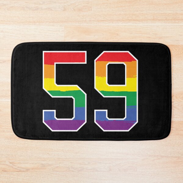 Item preview, Number 59 Rainbow LGBT pride fifty nine designed and sold by LoveIsColorful.